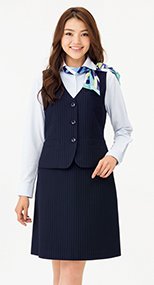 Aラインスカート ストライプ 362284