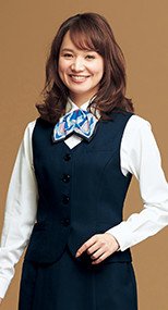 ベスト ドット柄のストライプ 9311760