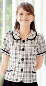 オーバーブラウス チェック 9326360