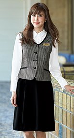 51453 en joie(アンジョア) ストレッチ+シワになりにくいAラインスカート 無地 93-51453