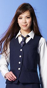 S-03961 SELERY(セロリー) ベスト ストライプ 9903961