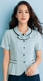 S-50470 50472 50474 50478 SELERY(セロリー) オーバーブラウス(リボン取り外し可) ドット 99-S50470