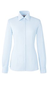 en joie(アンジョア) 01165 シワになりにくくストレッチで透け防止の長袖ニットシャツ 93-01165