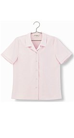 06030 en joie(アンジョア) 家庭で洗濯OKなグリーン購入法対応の半袖ブラウス 93-06030