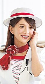 en joie(アンジョア) OP603 アクセントになる赤リボンがかわいい帽子 メッシュタイプ 93-OP603