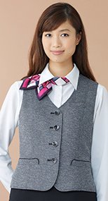 S-04011 04019 SELERY(セロリー) ツイード風ニットベスト 99-S04011