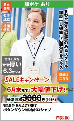 半袖のボタンダウンポロシャツ