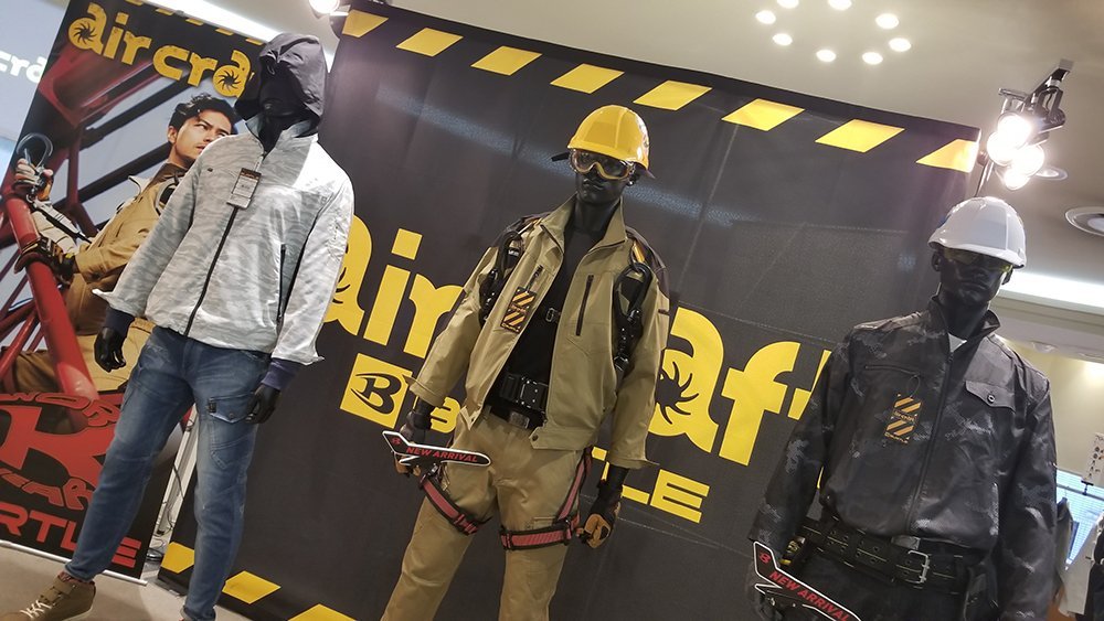 バートル空調服(エアークラフト)の展示会