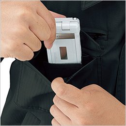 右胸 携帯電話収納ポケット