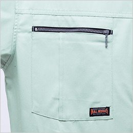 左胸 ファスナーポケット