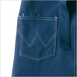 AZ64382 アイトス Wrangler(ラングラー) ショートエプロン(男女兼用) 両脇 ポケット