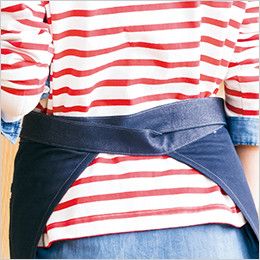 AZ64382 アイトス Wrangler(ラングラー) ショートエプロン(男女兼用) バックスタイル