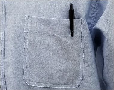 AZ7823 アイトス カナディアンクリーク 半袖T/Cオックスシャツ(男女兼用) ポケット付き