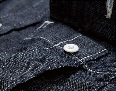 LWS46001 Lee ワーク長袖シャツ(男性用) プリーツ入りで立体的なLee象徴的な胸ポケット