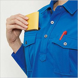 バートル 707 トリコット半袖ワークシャツ(男女兼用) レベルブック収納ポケット