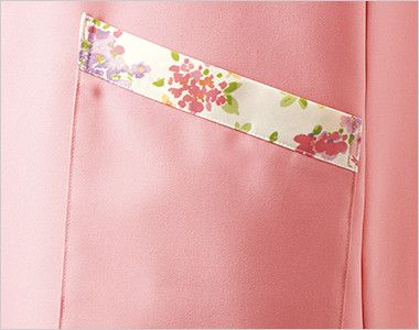 LW501 ローラ アシュレイ 胸当てエプロン(女性用)WLT ポケット口のプリント柄