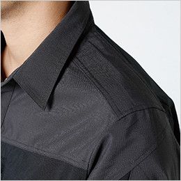 84605 TS DESIGN ハイブリッドストレッチシャツ(男女兼用) 肩補強