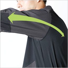 84605 TS DESIGN ハイブリッドストレッチシャツ(男女兼用) ストレッチ