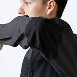 84605 TS DESIGN ハイブリッドストレッチシャツ(男女兼用) 肘補強