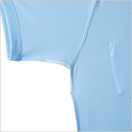 ジーベック 6035 ハニカムメッシュ長袖ポロシャツ(胸ポケット有り)(男女兼用) 消臭テープ付き