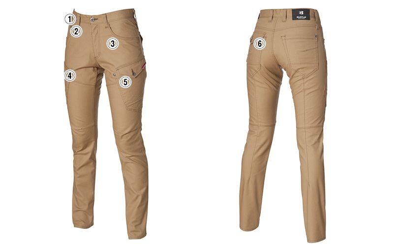 バートル 542 ストレッチカーゴパンツ(男女兼用) 商品詳細・こだわりPOINT