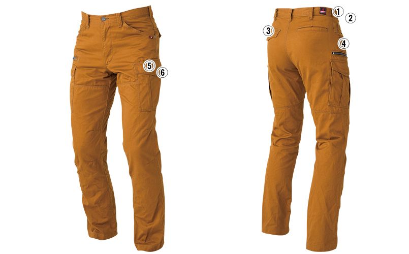 バートル 5502 綿100%チノクロスカーゴパンツ(男女兼用) 商品詳細・こだわりPOINT