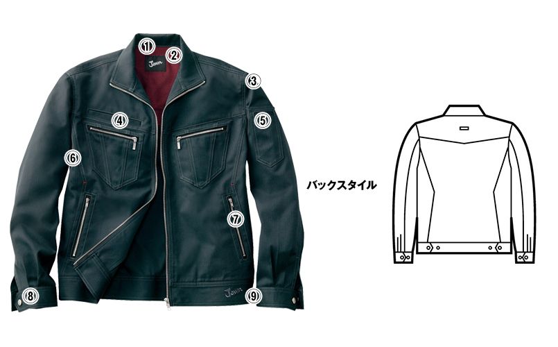 自重堂JAWIN 51800 長袖ジャンパー(新庄モデル) 商品詳細・こだわりPOINT