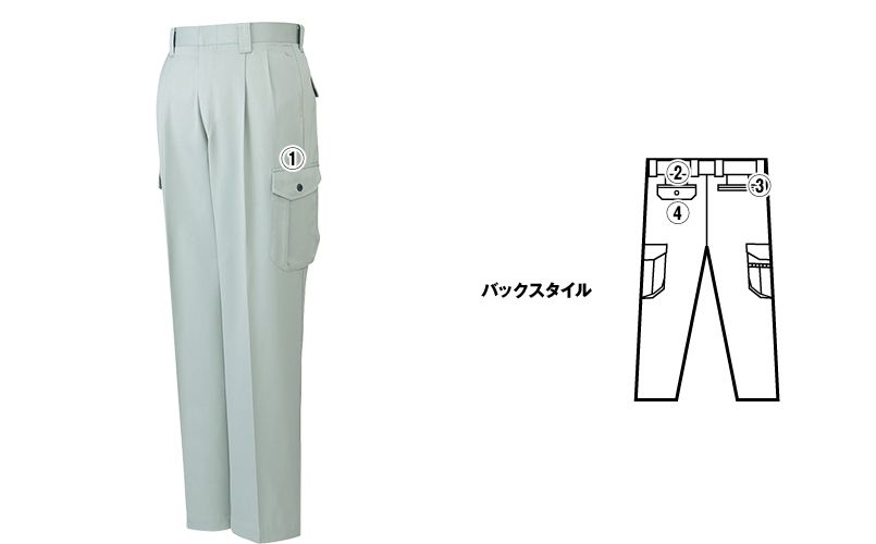 自重堂 80102 エコ 3バリュー ツータックカーゴパンツ(JIS T8118適合) 商品詳細・こだわりPOINT